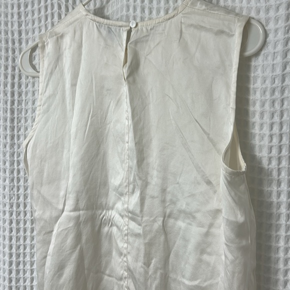 Eileen Fisher Cream 100% Silk Tank Top - Picture 6 of 6